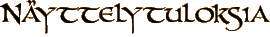 N&auml;yttelytuloksia